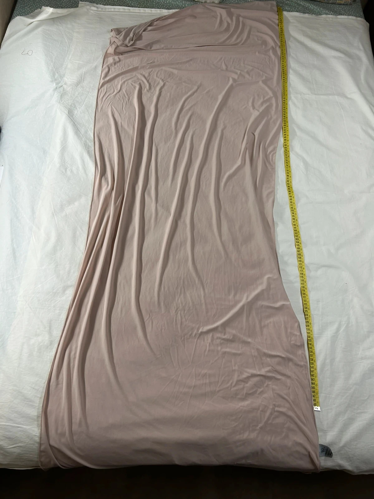 Foulard rose beige vintage sdf collection